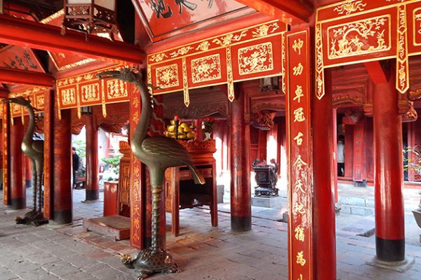 temple of literature in Hanoi