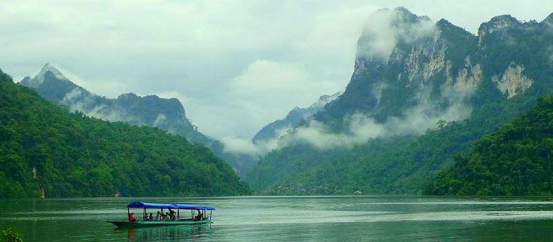 visit ba be lake on north east vietnam tours
