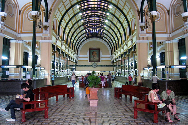 Inside Saigon Central Post Office