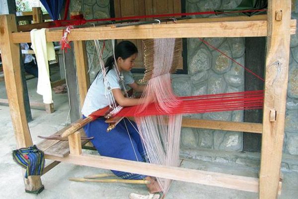 Ban Phanom village of traditional weaving in Luang Prabang