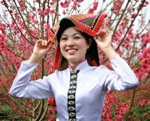 Thai woman in the spring