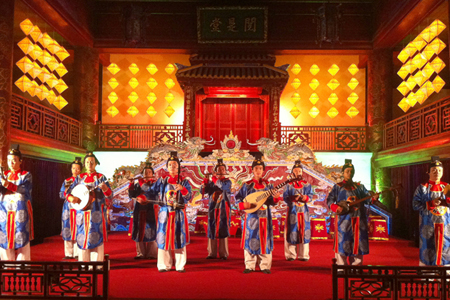 Performance of Nha Nhac - Vietnamese Court Music in Hue