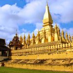 visit Wat That Luang in laos vietnam cambodia itinerary