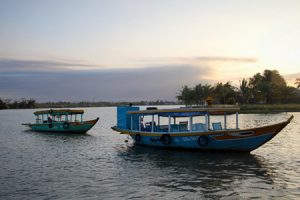Boat trip in Thu Bon River