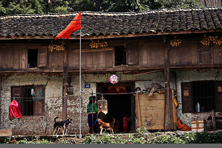 Wooden house in Dong Van Old Quarter