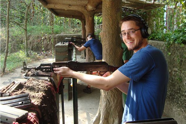 Cu Chi tunnel Gun shooting