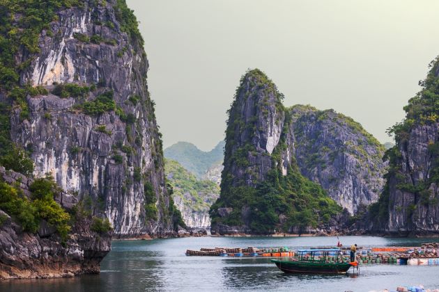 halong bay view from boat - Vietnam adventure tours