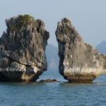fighting cock island in halong bay