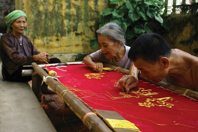 Quat Dong Embroidery Village