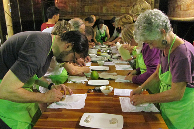 Cooking class in Thuy Bieu Village