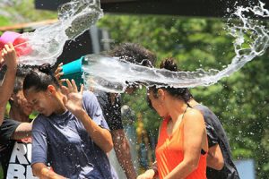 Laos Water Splash Festival