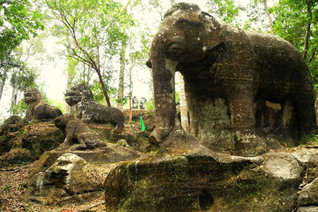 Mysterious Beauty of National Parks Kulen Mountains Cambodia