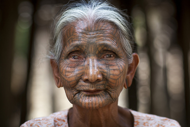 Tattoos With Hill Tribes in Myanmar