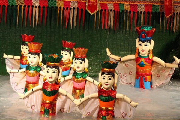 water puppet show in northern vietnam family holiday
