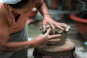 Cham Pottery Traditional Art