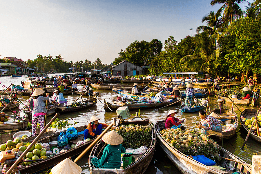 Mekong Delta in Vietnam