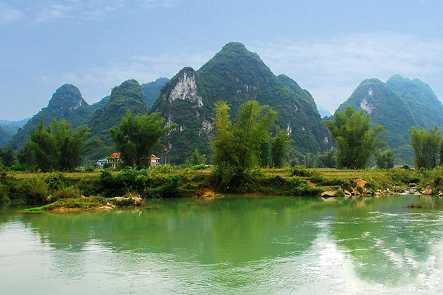 scenic view near nguom ngao cave cao bang