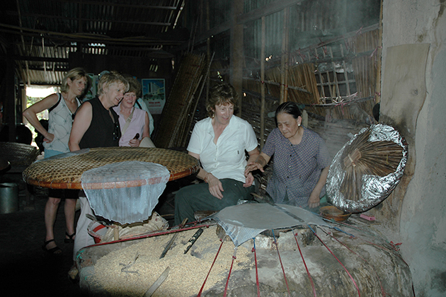 join in activities with local people in mekong delta