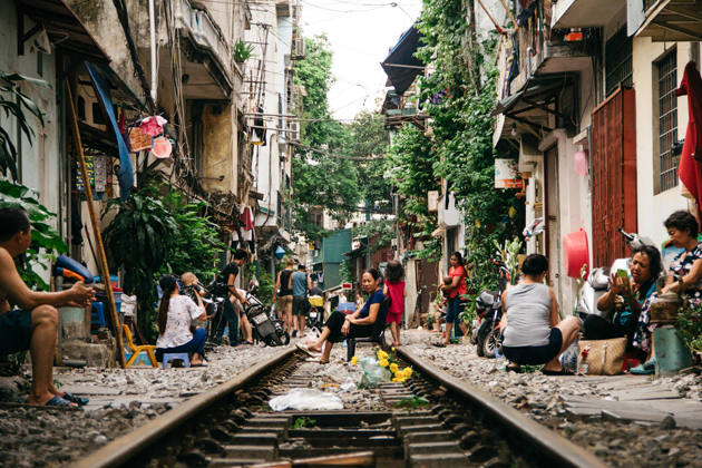 The Simple Life along Hanoi Train Street
