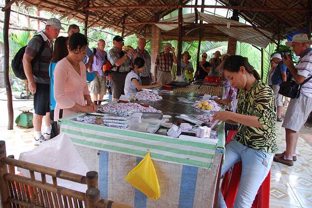 coconut candy workshop in mekong delta