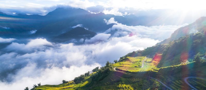 morning at sapa northern vietnam