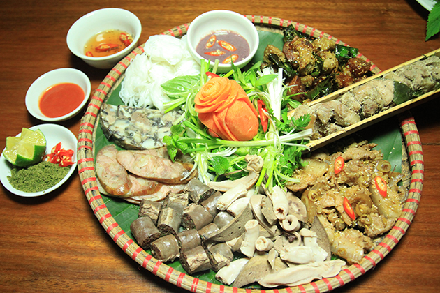 tam dao dishes from port