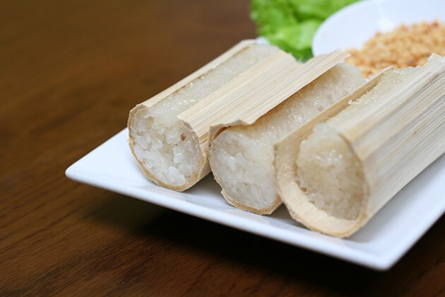 bac me bamboo sticky rice ha giang tours