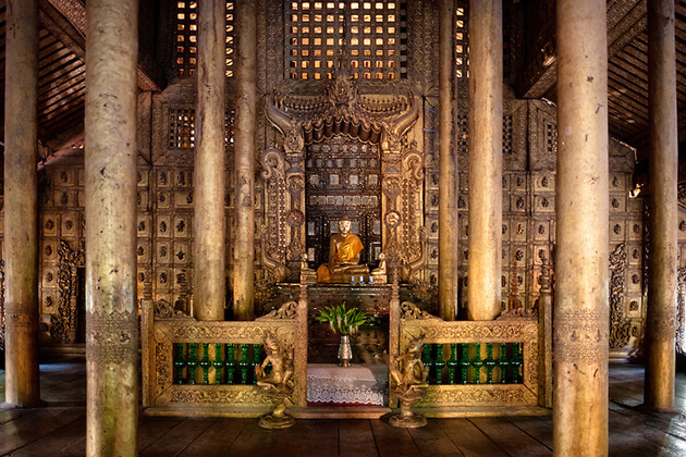 Golden Palace Monastery in mandalay