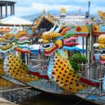 dragon boat trip in huong river
