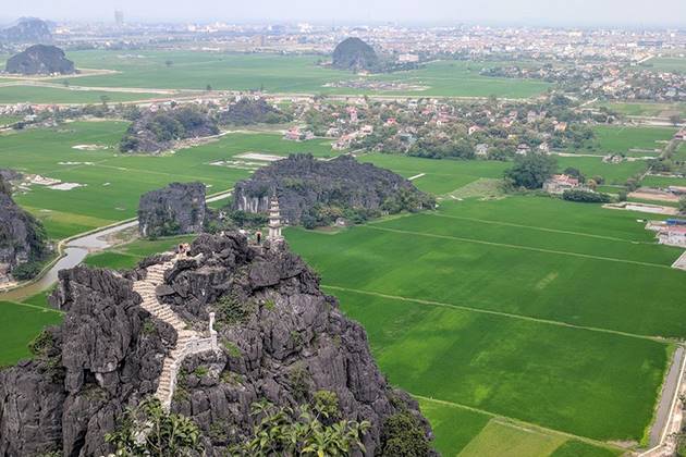 ninh binh from above