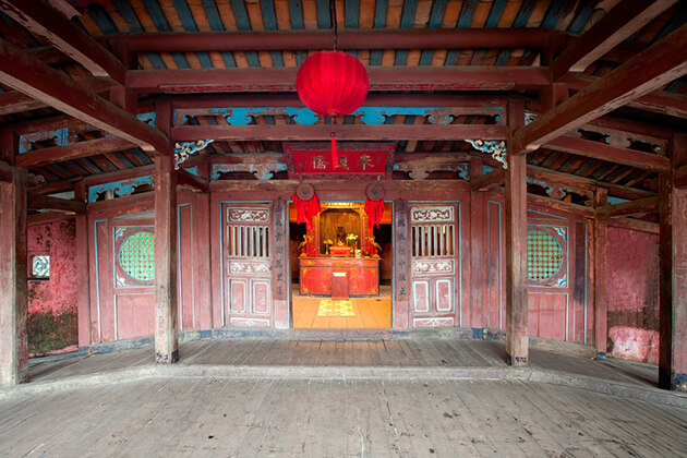 pagoda inside japanese covered bridge