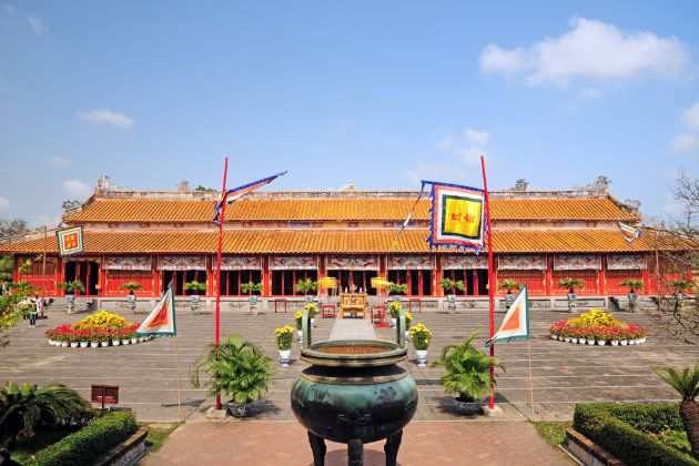 a palace in hue imperial citadel for classic tours in vietnam