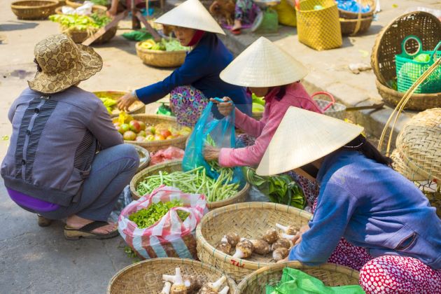 purchase ingredients in hoi an market
