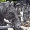 statues in Khai Dinh Tombs vietnam adventure tours