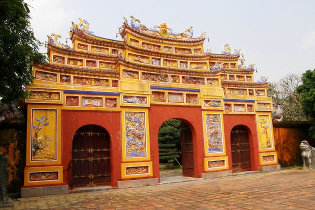 entrance gate at hue forbidden purple city