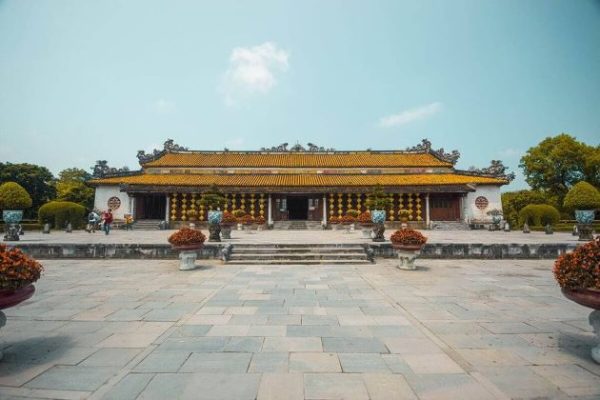 a palace inside hue imperial citadel