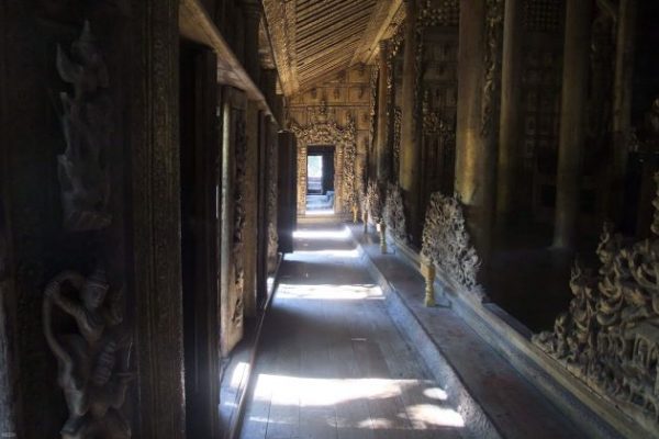 Shwenandaw Monastery in mandalay myanmar