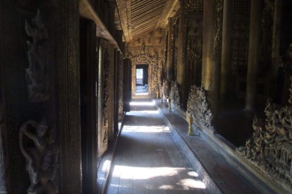 Shwenandaw Monastery in mandalay myanmar