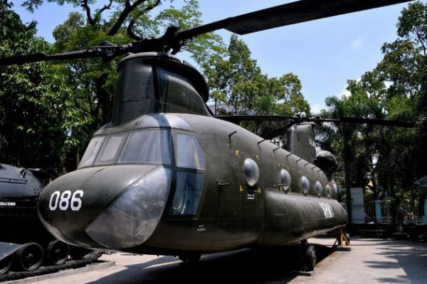 artifacts at war remnants museum in saigon