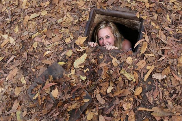 cu chi war tunnels in saigon