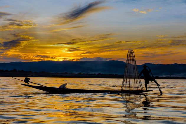 inle lake in heho myanmar