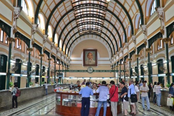 the central old post office in saigon
