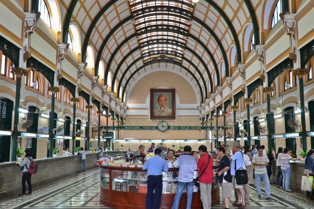 the central old post office in saigon