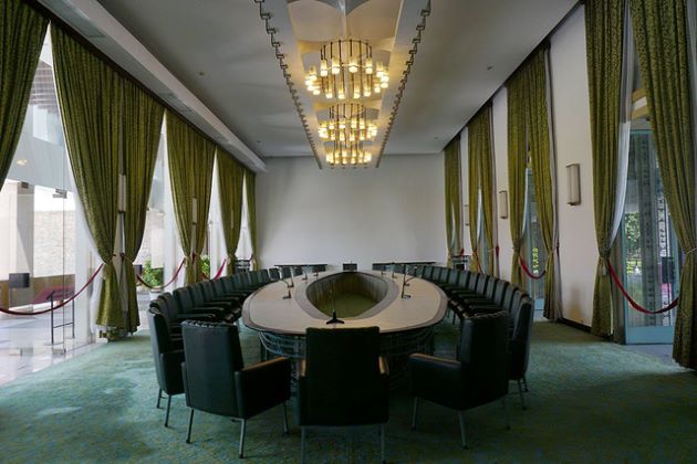 visit inside reunification palace in ho chi minh city