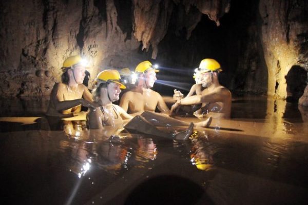 mud bath at dark cave