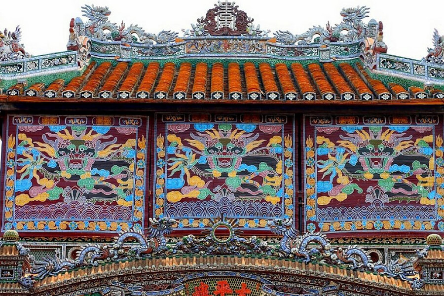A Gate At Forbidden Purple City In Hue