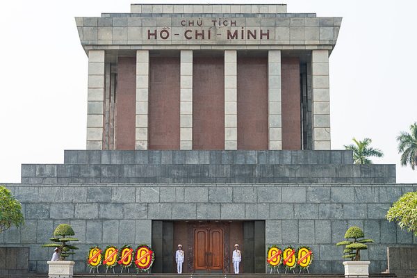 Ho Chi Minh Mausoleum In Hanoi Vietnam