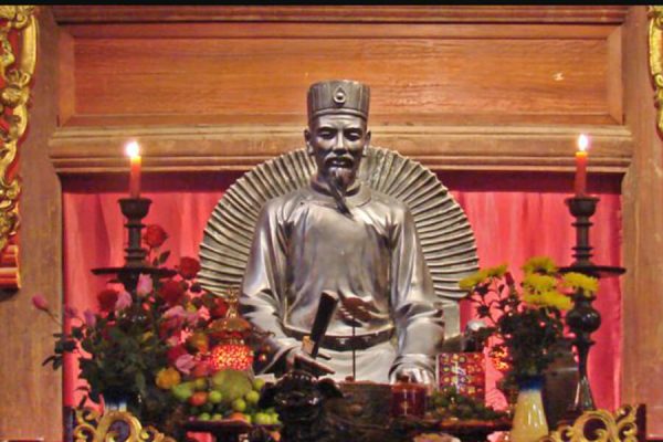 Inside Temple Of Literature In Hanoi