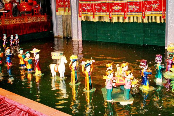 Interesting Water Puppet Show In Hanoi