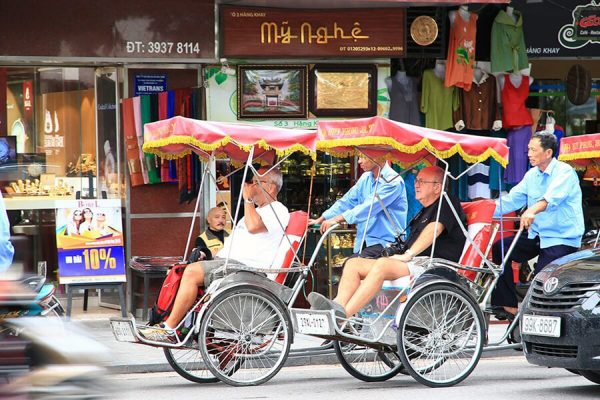 Join Cyclo Tour Around Hanoi Old Quarter